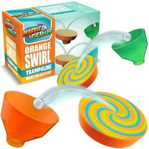 Marble Genius Orange Swirl Trampoline